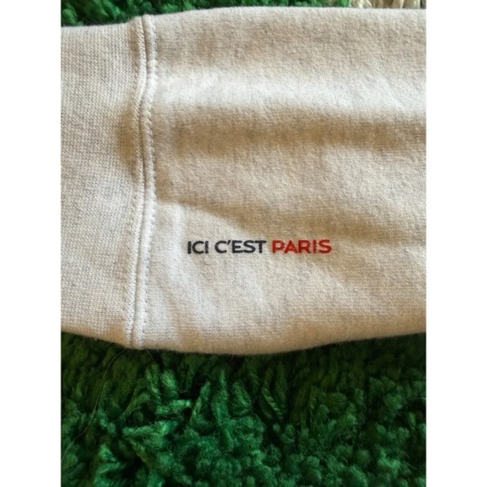 Jordan x PSG Paris Saint-Germain Hoodie Oatmeal Heather Grey Mens‎ Small